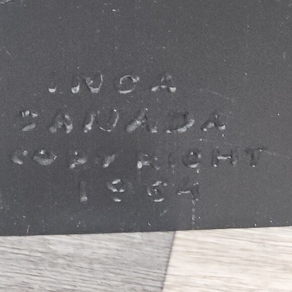 Vintage Boma totem pole Canada Northwest Coast Black  Inca NiCE 1964 - Picture 6 of 8